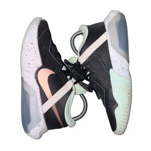 Nike | DC5216-003 Big Kids Air Zoom Black & Mint Basketball Sneakers Size 5Y